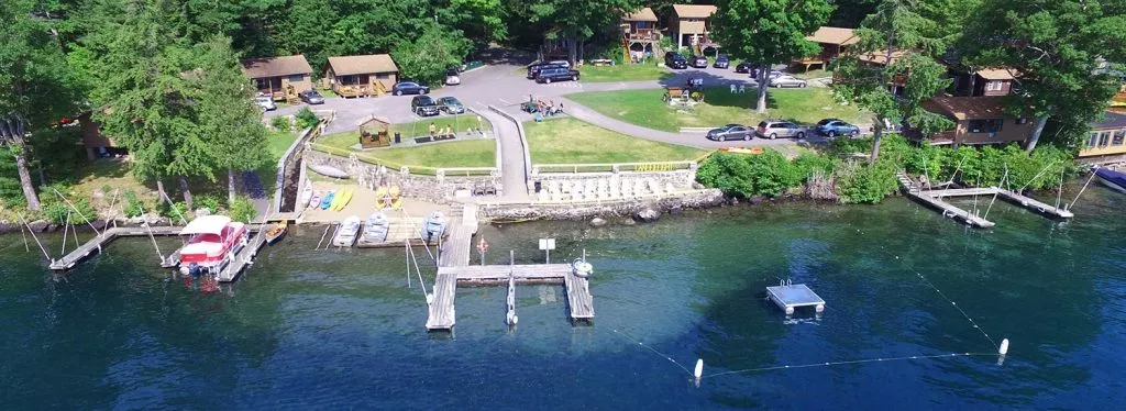 Candlelight Cottages aerial beach view